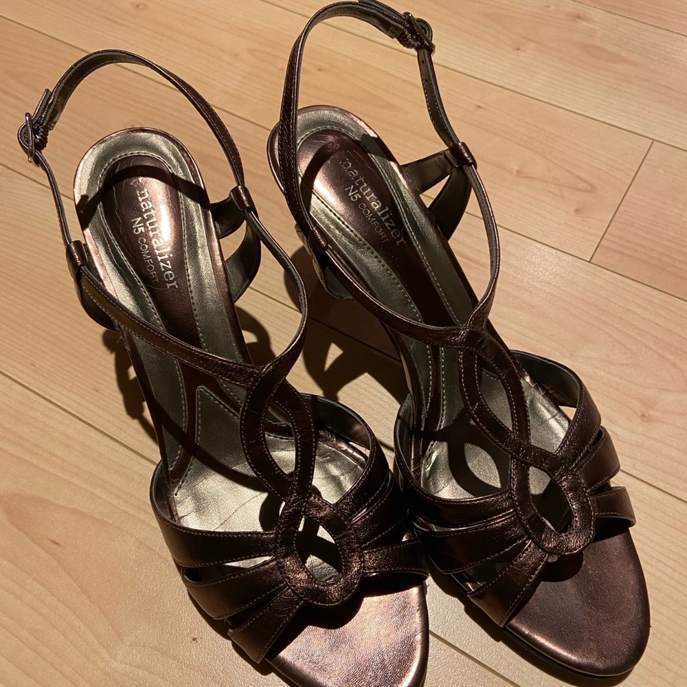 Naturalizer Bronze -Brown Stiletto 3 inch Heels